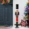 Glitzhome® 3ft. Wooden Christmas Drummer Nutcracker